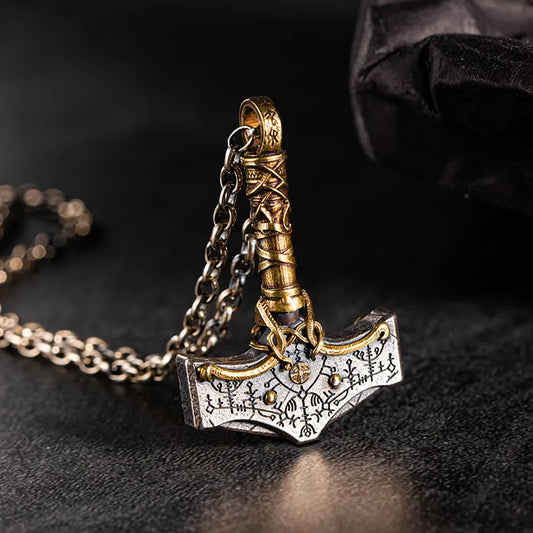 925 Silver Nordic Viking Thor's hammer necklace