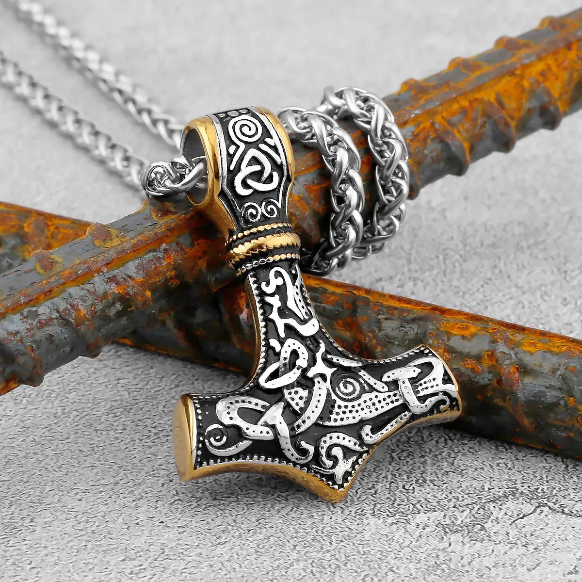 Nordic Viking Thor's Hammer Pendant stainless steel