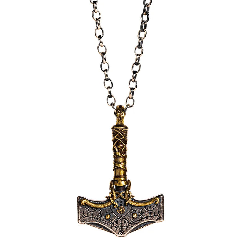 925 Silver Nordic Viking Thor's hammer necklace