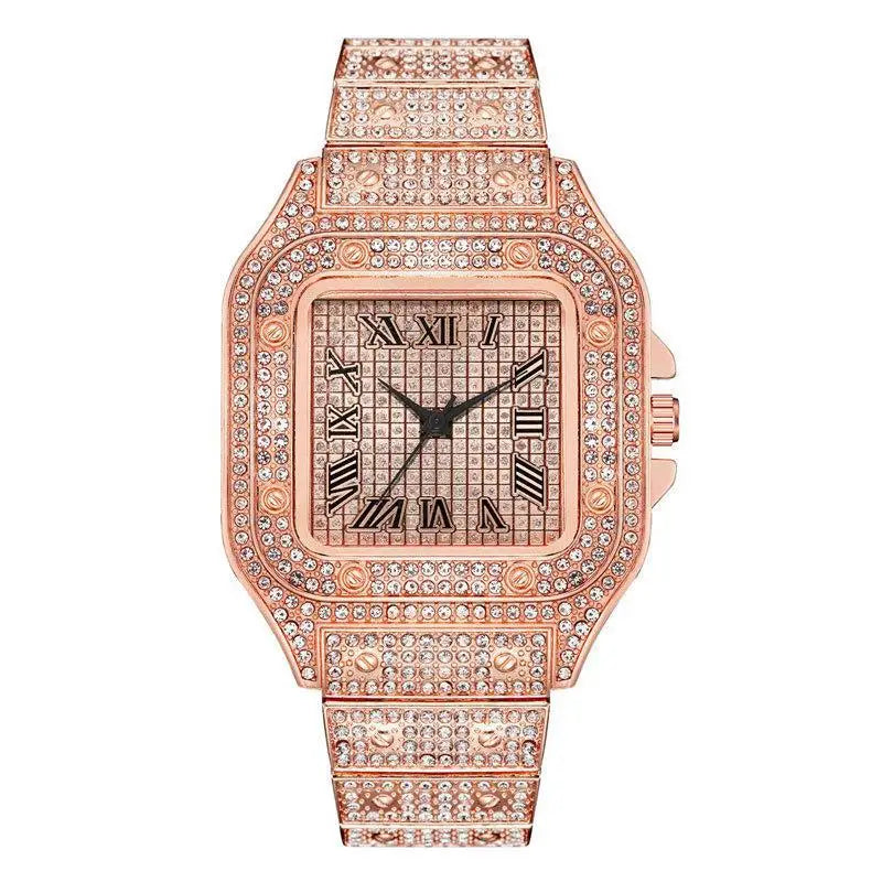 Luxury Diamond Men and Women Watches Gold,silver