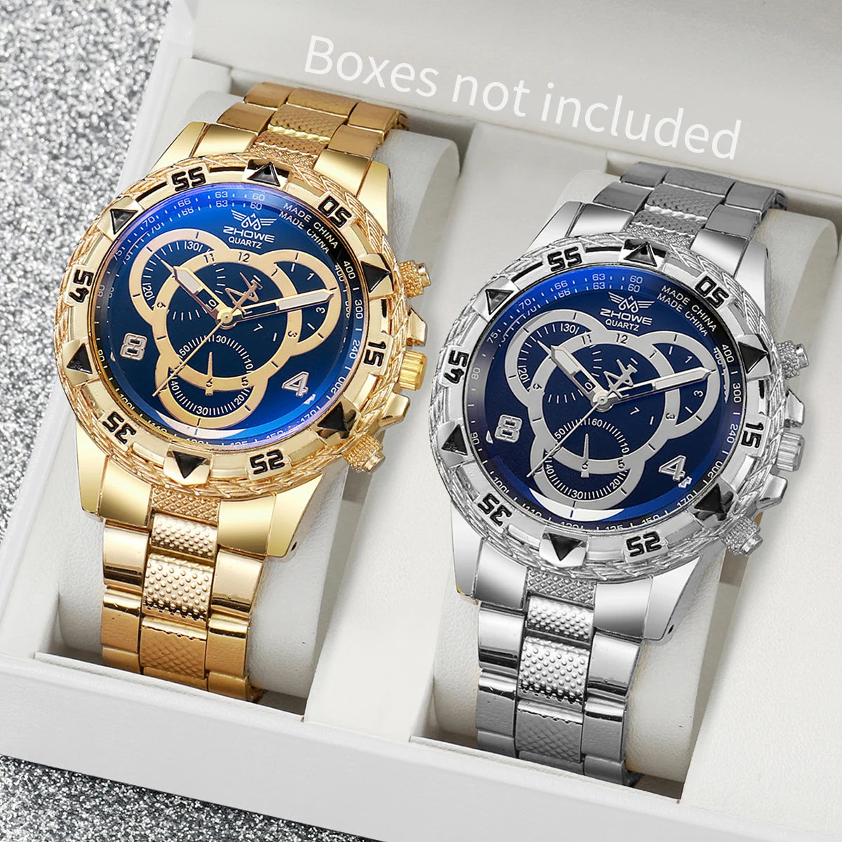 Men's Business Watch Fashionable and Handsome Stainless Steel Quartz Watch