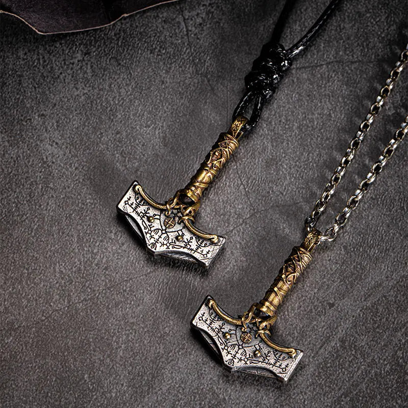 925 Silver Nordic Viking Thor's hammer necklace