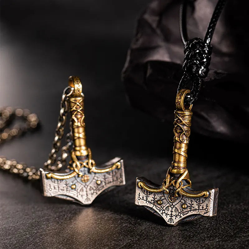925 Silver Nordic Viking Thor's hammer necklace