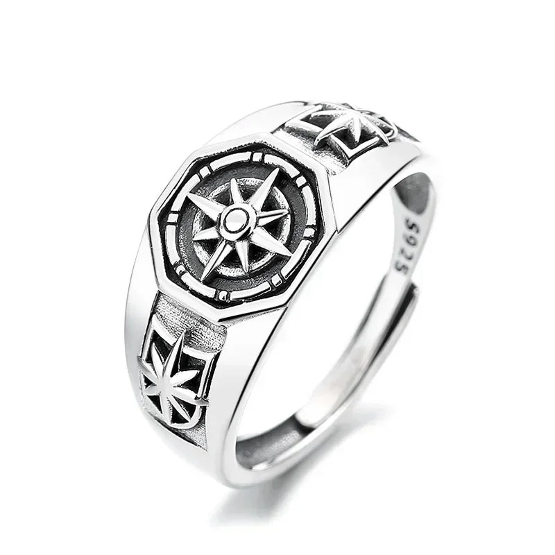 Gothic Skull Crown mens ring