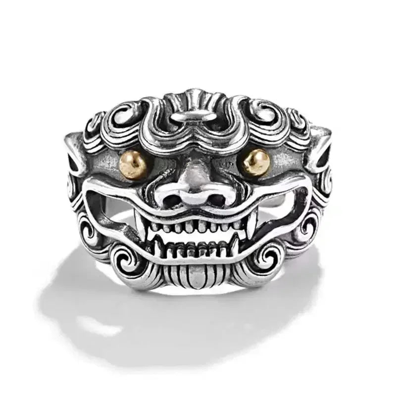 Gothic Skull Crown mens ring