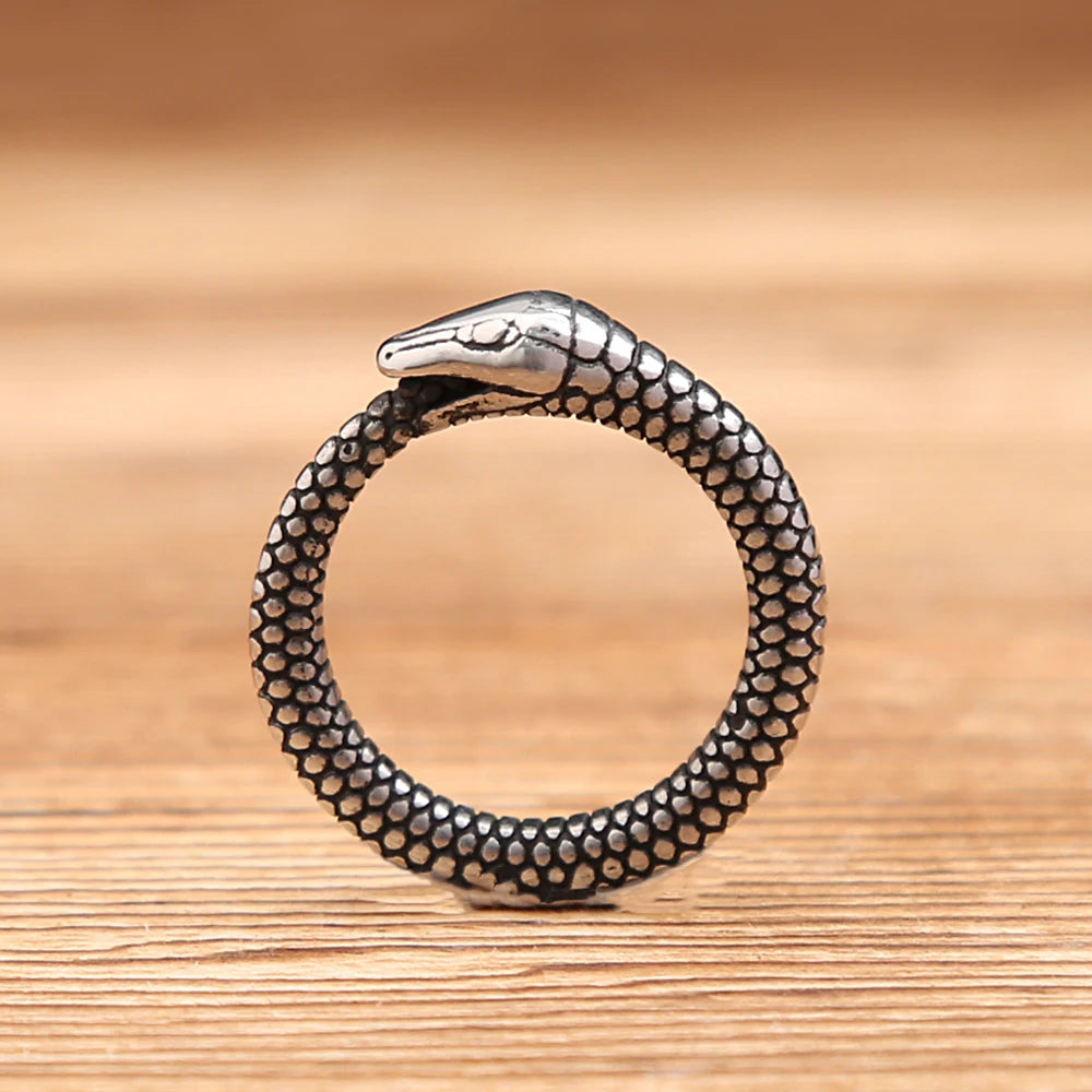 Vintage Simple Norse Viking Rings For Men Women Stainless Steel