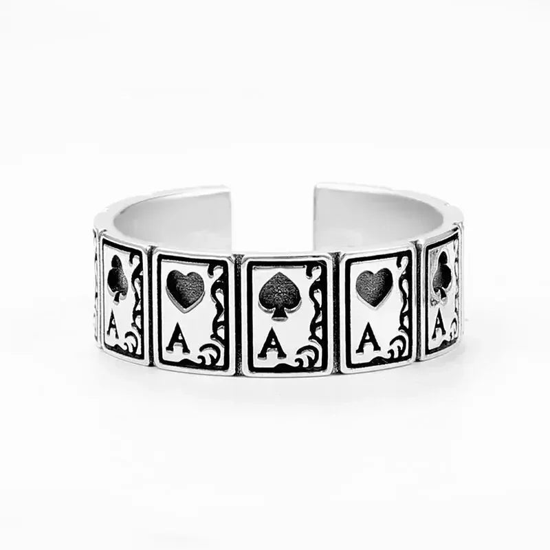 Gothic Skull Crown mens ring