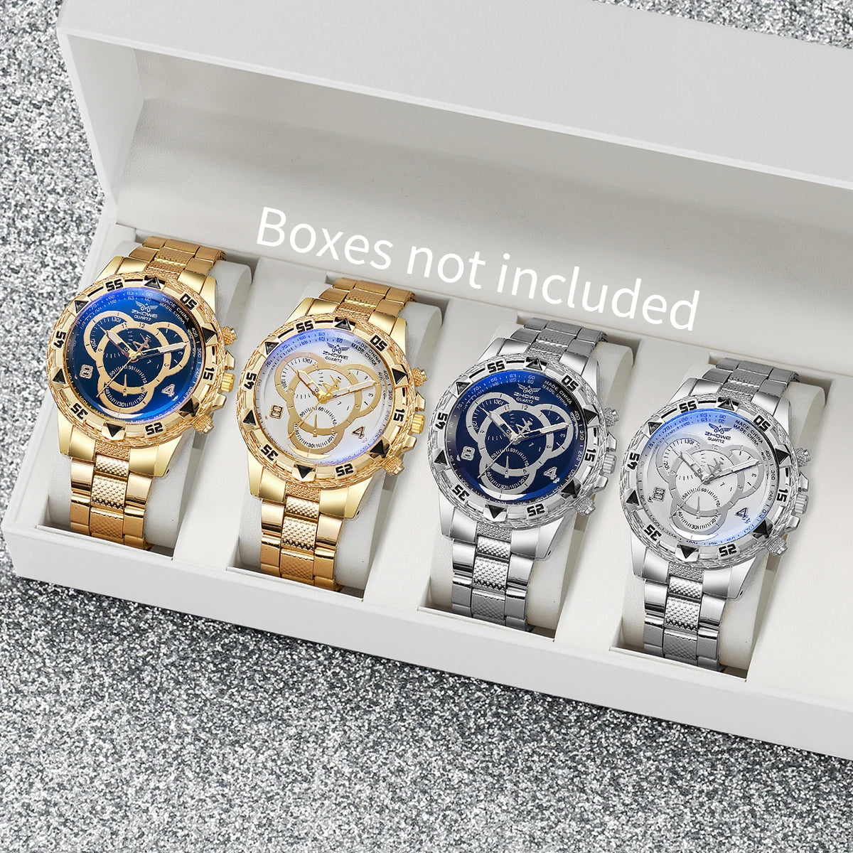 Men's Business Watch Fashionable and Handsome Stainless Steel Quartz Watch