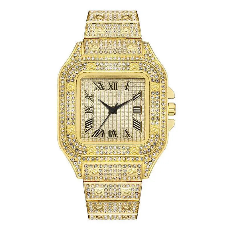 Luxury Diamond Men and Women Watches Gold,silver