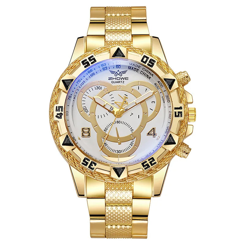 Men's Business Watch Fashionable and Handsome Stainless Steel Quartz Watch