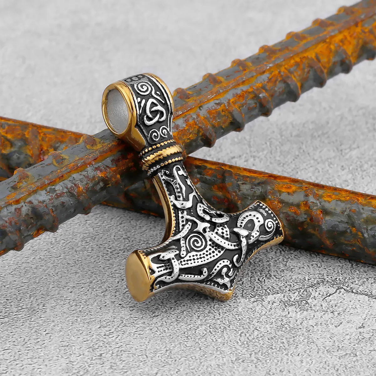 Nordic Viking Thor's Hammer Pendant stainless steel