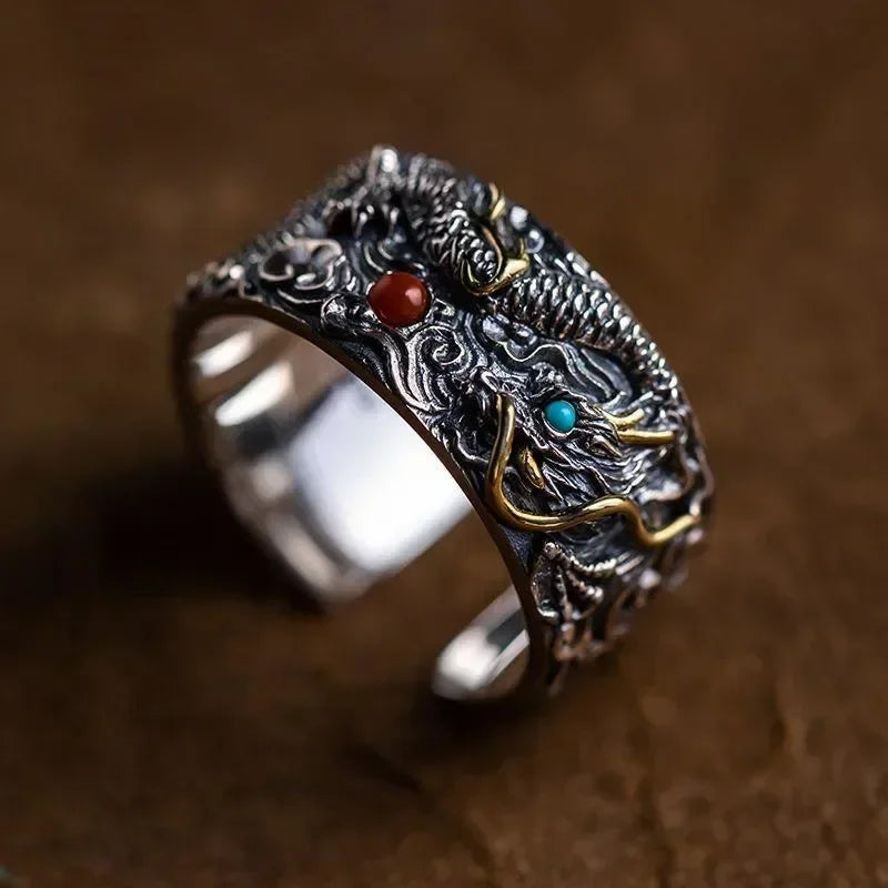 Gothic Skull Crown mens ring