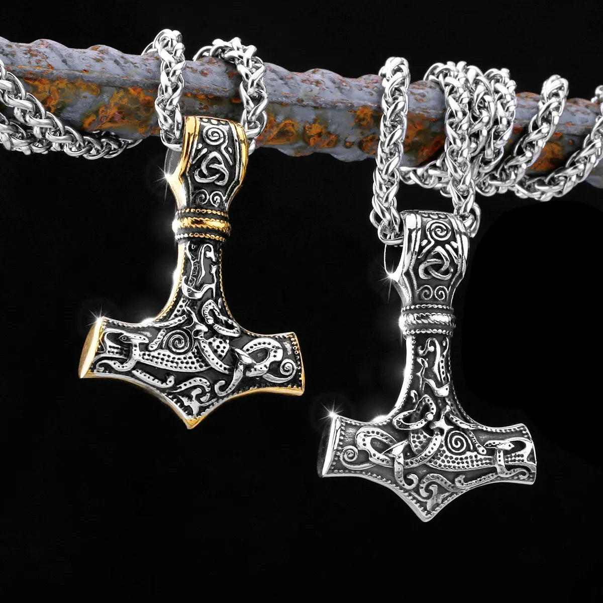 Nordic Viking Thor's Hammer Pendant stainless steel