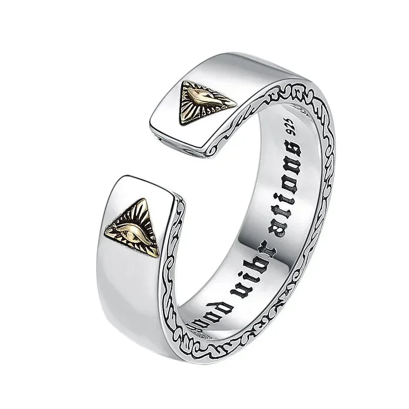 Gothic Skull Crown mens ring