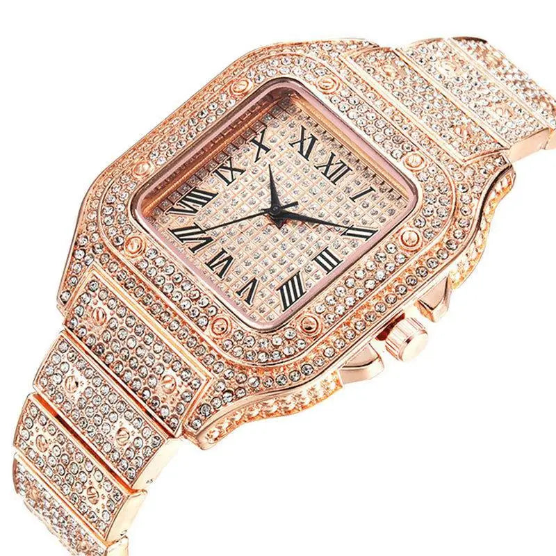 Luxury Diamond Men and Women Watches Gold,silver