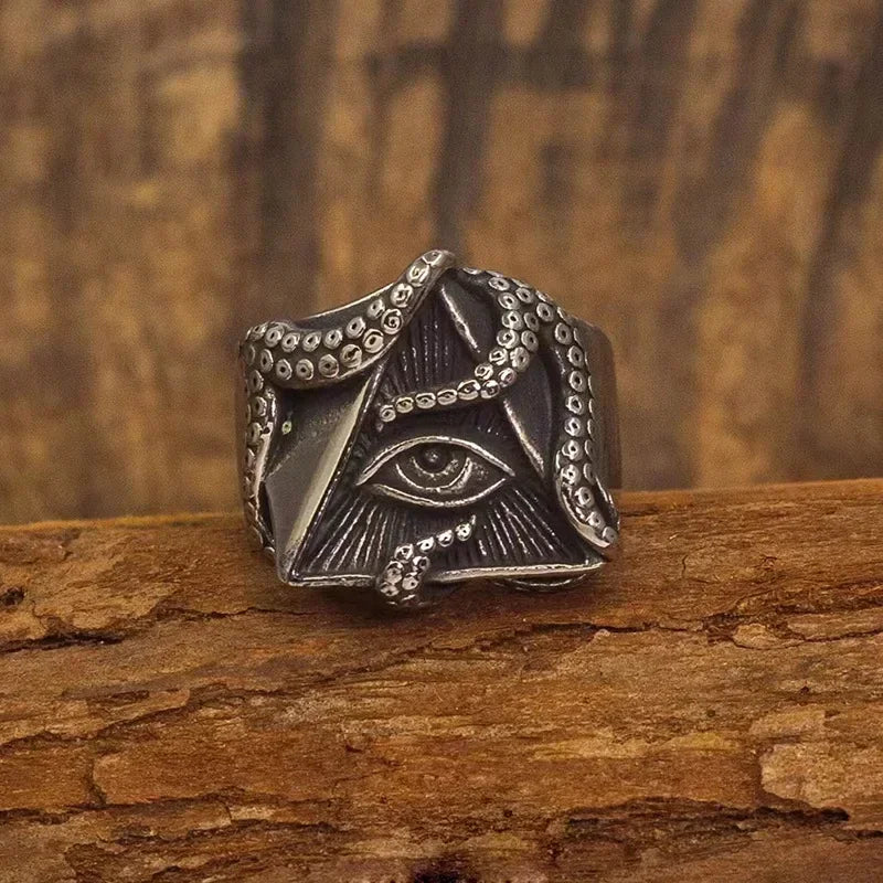 Gothic Skull Crown mens ring