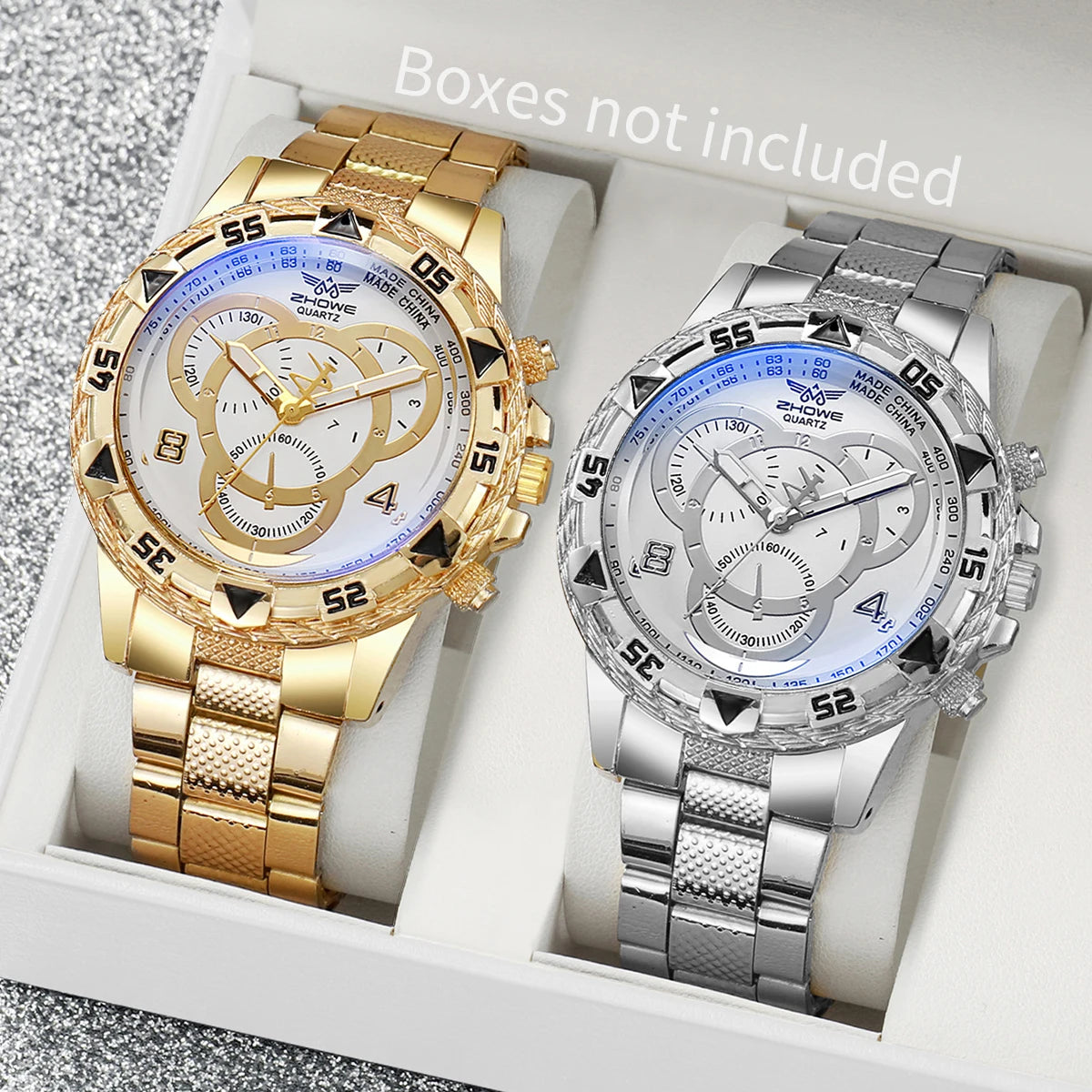 Men's Business Watch Fashionable and Handsome Stainless Steel Quartz Watch