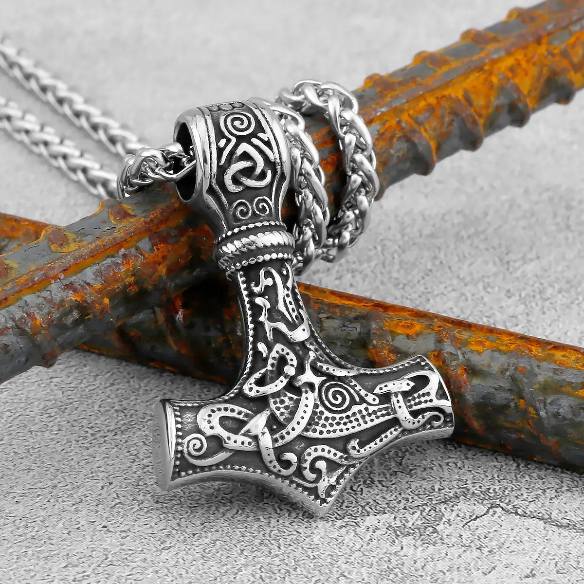 Nordic Viking Thor's Hammer Pendant stainless steel
