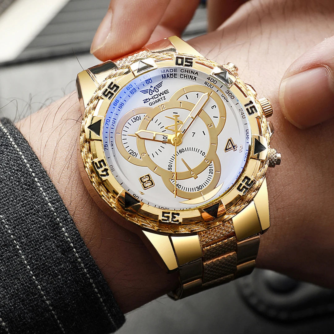 Men's Business Watch Fashionable and Handsome Stainless Steel Quartz Watch