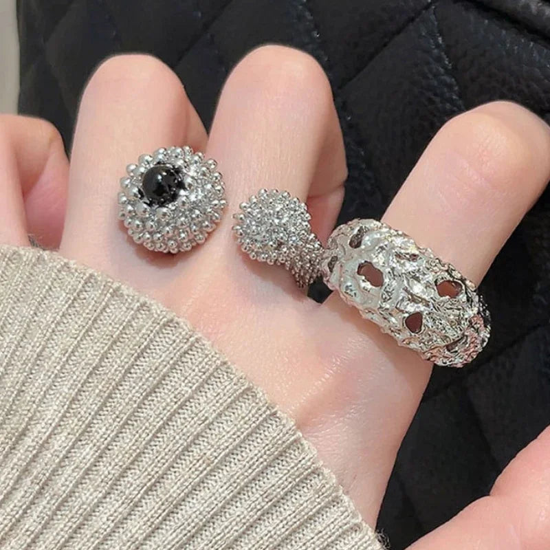 Luxury Temperament Metal Open Rings For Women