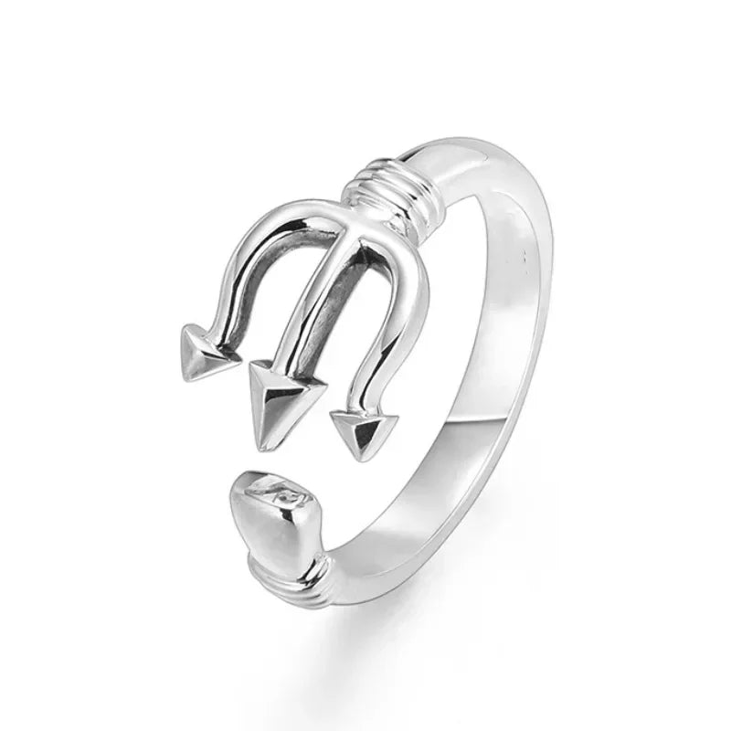 Gothic Skull Crown mens ring