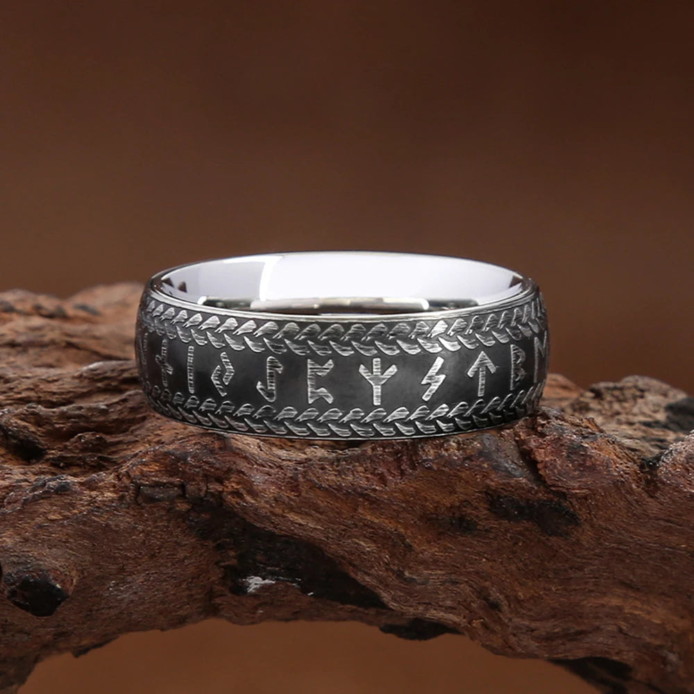 Men Nordic Odin Viking Rune ring