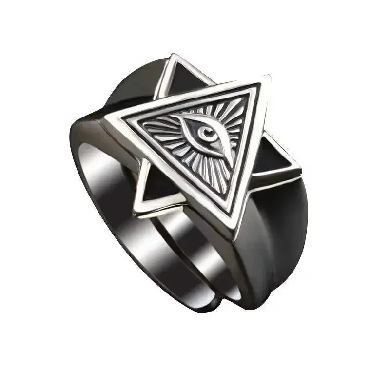 Gothic Skull Crown mens ring