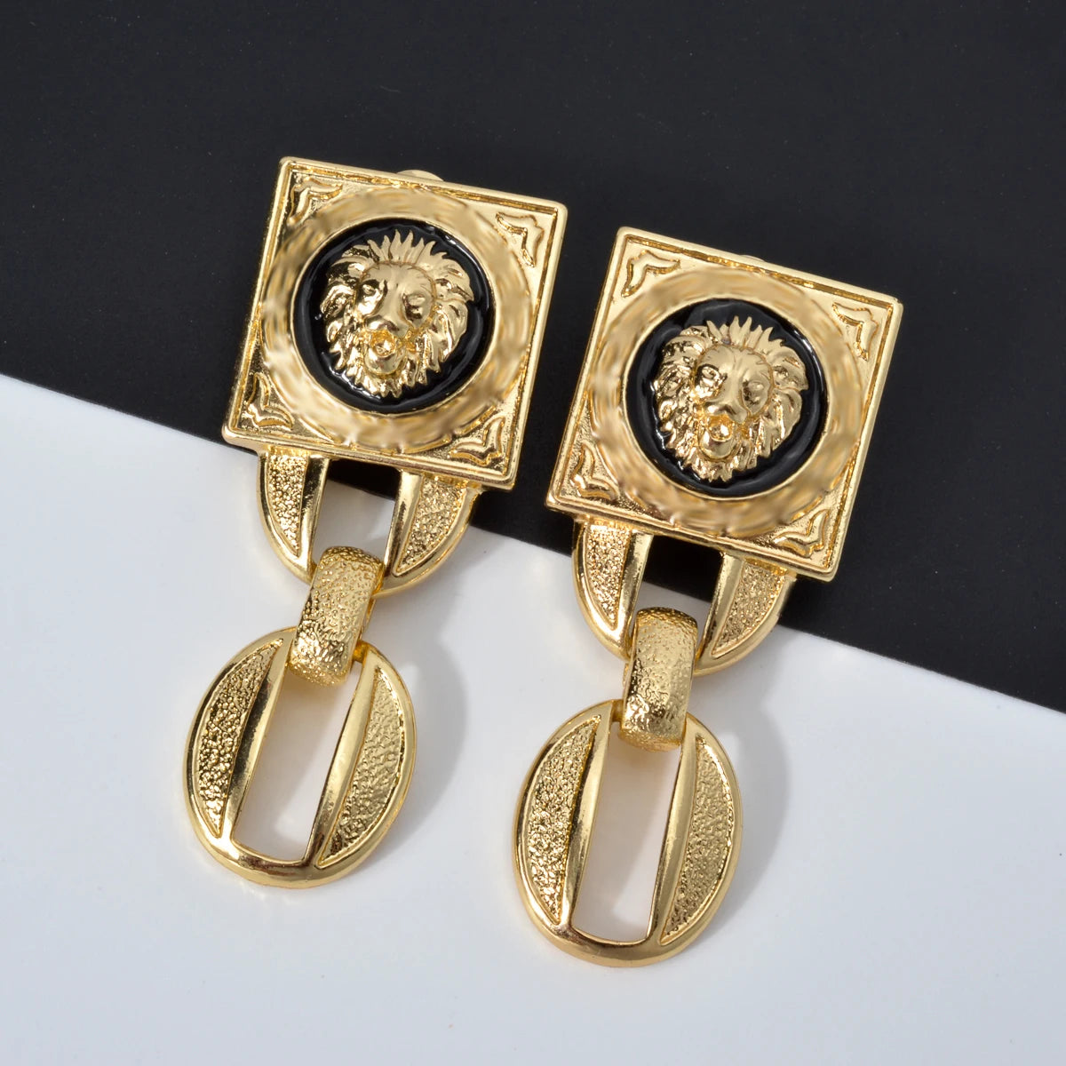 Gold Plated Jewelry Set  For Women Luxury Choker Necklace Bracelet Earring Cuff Rings
