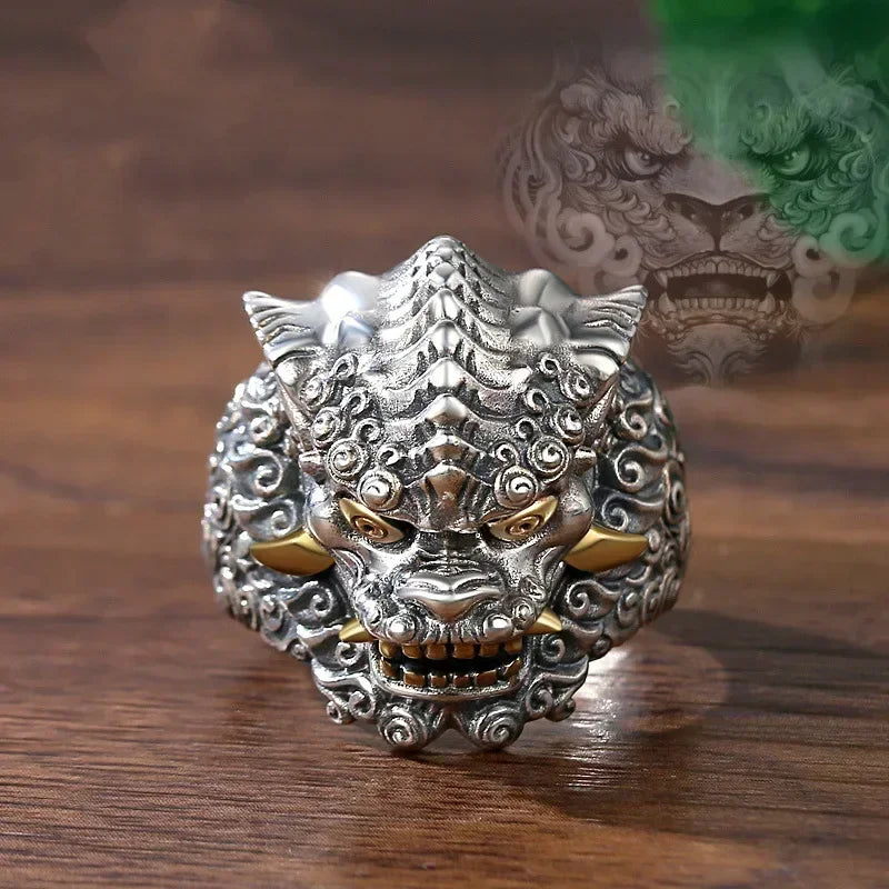 Gothic Skull Crown mens ring