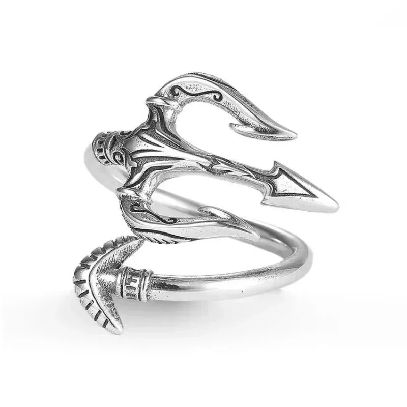 Gothic Skull Crown mens ring