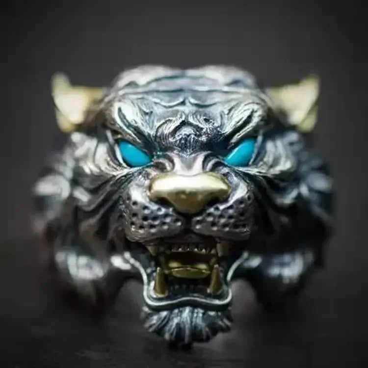 Gothic Skull Crown mens ring